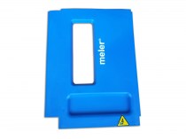 Gebruikt zijpaneel links in blauw voor Meler Micron 4